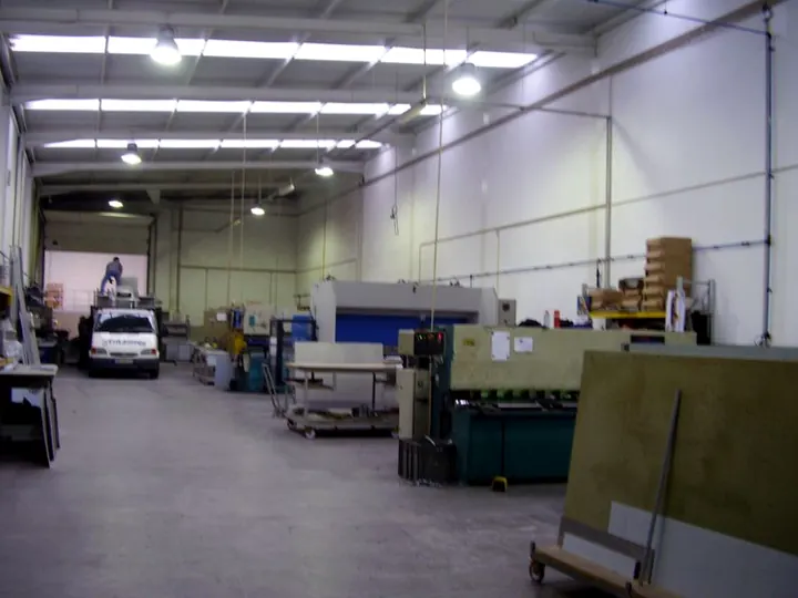 Vista geral da nave de produção